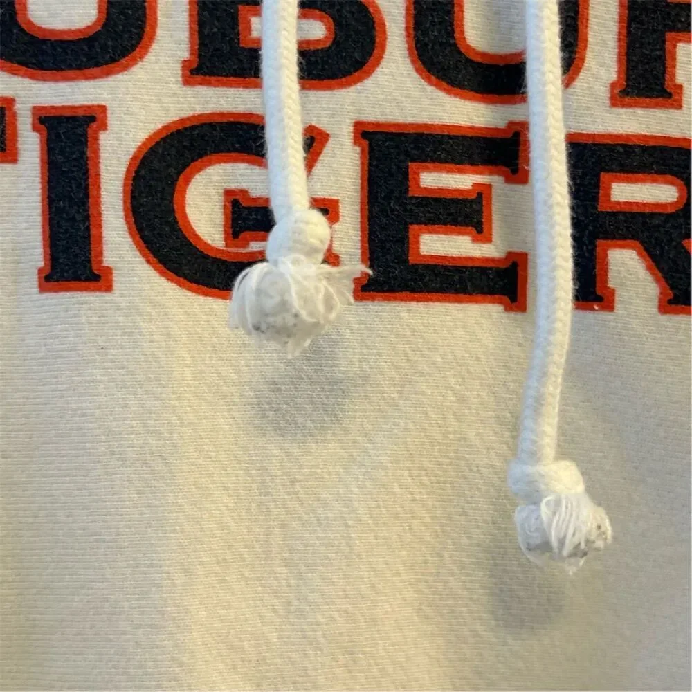 Champion Auburn‎ Tigers Men's Hoodie White Pullover Size L Sports Theme